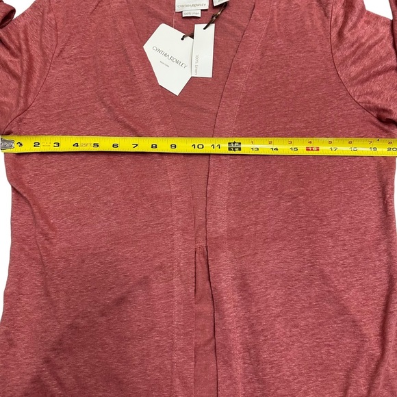 Cynthia Rowley 100% Linen Open Cardigan
SZ L Dusty Pink Lagenlook Summer NWT - Picture 5 of 7